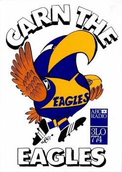 1990 ABC Radio 3LO AFL Stickers #NNO Eagles Front